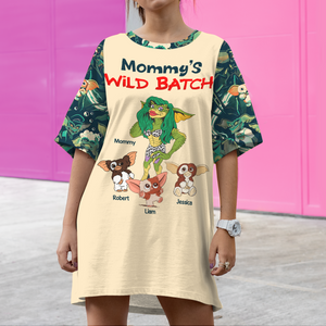 Personalized Gifts For Mom Raglan Dress 01qhpu210325 Cute Mogwai - AOP Products - GoDuckee