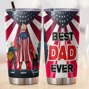Personalized Gifts For Dad Tumbler Best Dad Ever 02topu140425hg - Tumbler Cup - GoDuckee