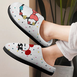 Personalized Gifts For Grandma Home Slippers Grandma Mouse 03HUMH210224 - Shoes - GoDuckee