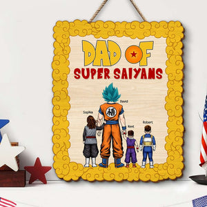 Strong Dad Personalized Wood Sign -04qhqn020623hh - Wood Sign - GoDuckee