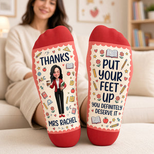Teacher Appreciation Socks - Personalized Gifts For Teachers 04nadt210926