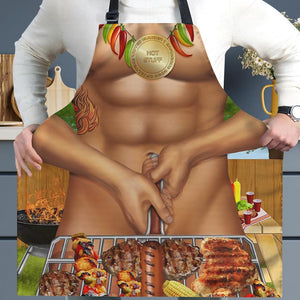 Personalized Gifts For Husband Aprons Husband Multitasking 01HUPU030124 - Aprons - GoDuckee