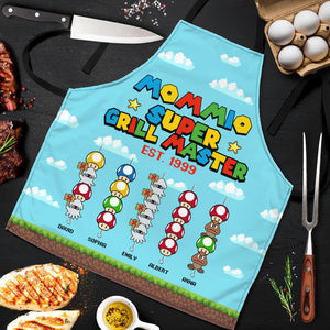 Personalized Gifts For Mom Aprons Grill Master 03htqn010324 - Aprons - GoDuckee