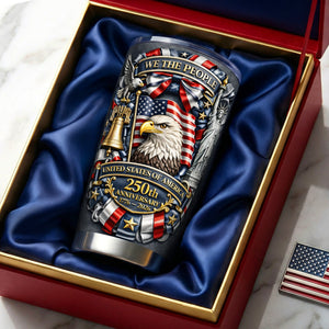 America 250th Anniversary Tumbler - Personalized Gifts 02toqn030326 - Tumbler Cup - GoDuckee