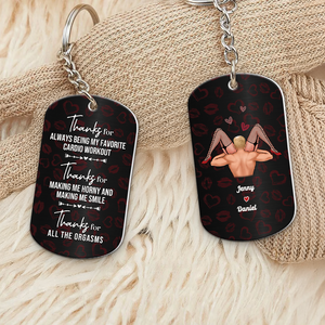 Personalized Gifts For Naughty Couple Keychain 01ohpu050425 - Keychains - GoDuckee