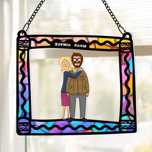 Personalized Gifts For Couple Suncatcher Ornament 05ACDT040225HG - Ornament - GoDuckee