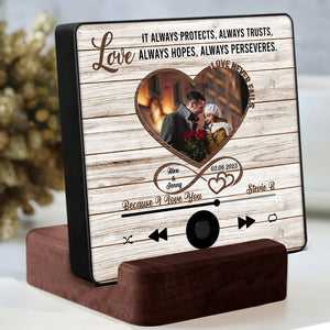 Custom Photo Gifts For Couple Lover Music Fridge Magnet 05XQMH271224 - Fridge Magnet - GoDuckee