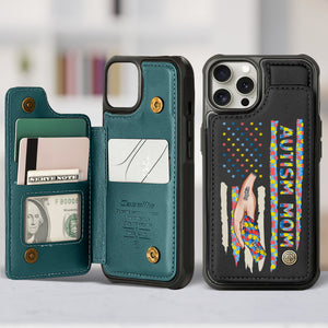 Personalized Gifts For Autism Parents Leather Flip Wallet Phone Case 02tgtn220225tm - Phone Case - GoDuckee