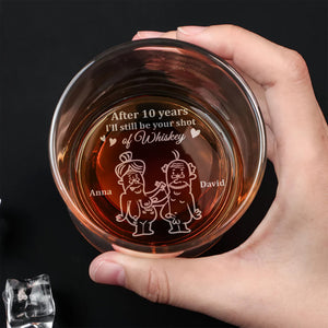 Personalized Gifts For Couple Engraved Whiskey Glass 05ohtn180624 - Drinkware - GoDuckee