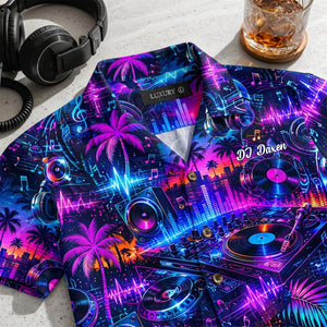 DJ Hawaiian Shirt - Personalized Gifts For Music Lovers 01nalu020626 - Hawaiian Shirts - GoDuckee