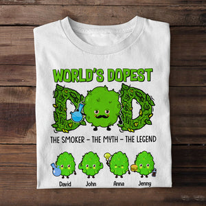 World's Dopest Dad Personalized Shirt, Gift For Dad, Father's Day Gift, Dad's Little Buds - Shirts - GoDuckee