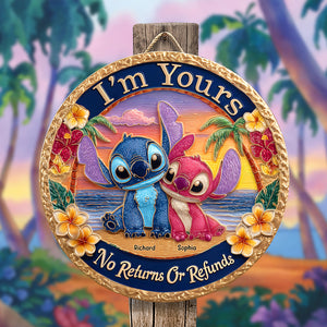 Blue Monster Fans Wood Sign - Personalized Gifts For Couple 03tgqn230525 - Wood Sign - GoDuckee