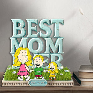 Personalized Gift For Mom Plaque, Best Mom Ever 02OHLU010425DA - Shaped Plaques - GoDuckee