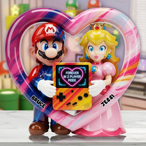 Game Couple Acrylic Plaque, Personalized Gifts For Game Fans 03tglu190625 - Shaped Plaques - GoDuckee
