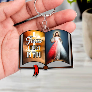 Personalized Gifts For Christian Keychain 02xqtn090125 Jesus I Trust In You - Keychains - GoDuckee