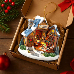 Book Nook Christmas Ornament Personalized Gifts For Book Lovers 01PGDT080825 - Ornament - GoDuckee