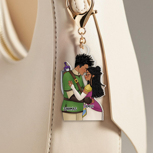 Personalized Gifts For Couple Keychain 01qhpu110225hg - Keychains - GoDuckee