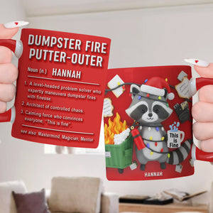 Funny Raccoon Office Coffee Mug – Personalized Gifts For Coworker 06naqn131125 - Coffee Mug - GoDuckee