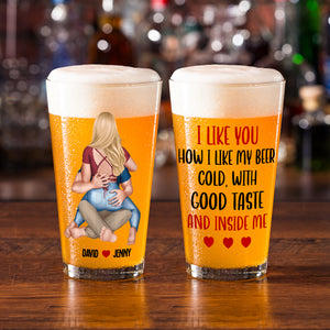 Personalized Gifts For Couple Beer Glass 03natn220724hh Sexy Couple - Beer Glasses - GoDuckee