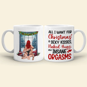 Romantic Couple, All I Want For Christmas Is Sexy Kisses, Personalized Coffee Mug, Couple Gifts, Gifts For Him/Her, Unique Christmas Gifts - Coffee Mug - GoDuckee