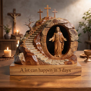 Jesus Easter Day Acrylic Plaque - Gifts For Jesus Lovers 03ohlu060326 - Shaped Plaques - GoDuckee