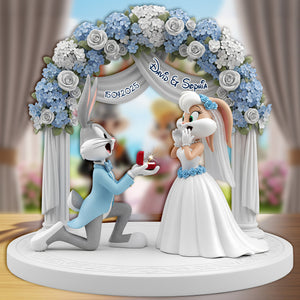 Couple Wedding Acrylic Plaque Personalized Gifts For Couple 02OHLU170625 - Shaped Plaques - GoDuckee