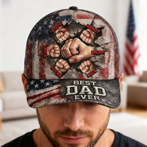 The Strongest Bonding With Dad Cap - Personalized Gift For Dad 03TOMG250326 - Caps - GoDuckee