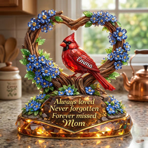 Always Loved Never Forgotten Mom Acrylic Plaque - Personalized Gift For Heaven 03TYLU300326 - Shaped Plaques - GoDuckee
