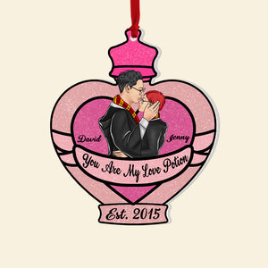 Romantic Couple, Personalized Ornament, Couple Gifts, Gifts For Him, Gifts For Her, 02topo210823tm - Ornament - GoDuckee