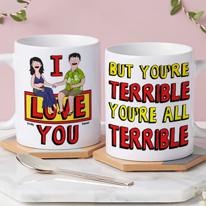Personalized Gifts For Couple Coffee Mug 02ohpu140225pa I Love You - Coffee Mug - GoDuckee