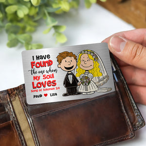 Personalized Gifts For Couple Wedding Wallet Card Found My Soul Loves 02XQMH090125DA - Wallet Card - GoDuckee