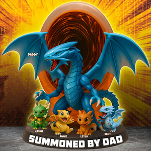 Dragon Dad Acrylic Plaque - Personalized Gifts For Dad 05NALU060525 - Shaped Plaques - GoDuckee