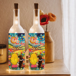 Personalized Gifts For Dog Lovers Bottle Lamp, A Bond Can't Be Broken 04KALU170225HG - Bottle Lamp - GoDuckee