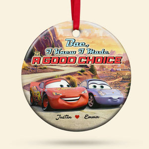 Couple I Made A Good Choice 01tohn291123 Personalized Ceramic Ornament - Ornament - GoDuckee