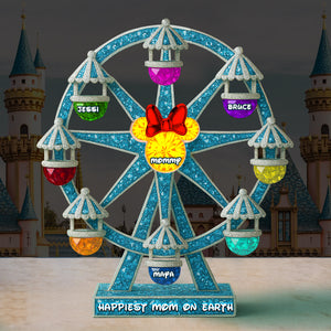 Ferris Wheel Plaque - Personalized Gift For Mom 01OHLU160425 - Shaped Plaques - GoDuckee