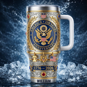 USA 250th Anniversary 40oz Tumbler – Gifts For Patriots 02ohlu120326 - Tumbler Cup - GoDuckee