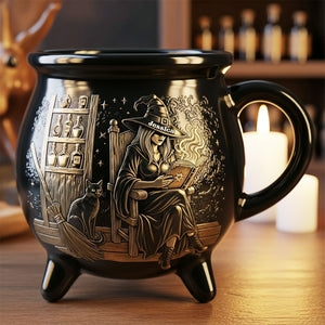 Mystic Witch Cauldron Cauldron Mug - Personalized Gift For Witch Lovers 05TOLU200825 - Cauldron Mug - GoDuckee