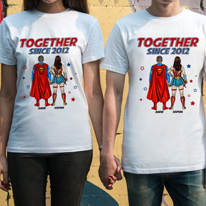 Couple Together Since Personalized Couple Shirt T-shirt-03HUTN150623TM - Shirts - GoDuckee