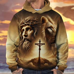 Personalized Gifts For Christian Shirt 04xqpu160125 Jesus And Lion - AOP Products - GoDuckee