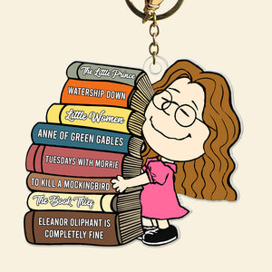 Personalized Gifts For Book Lovers Keychain, Custom Favorite Book Title 02qhqn090125hg - Keychains - GoDuckee