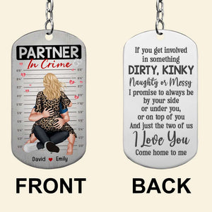 Personalized Gifts For Couple Stainless Steel Engraved Keychain Come Home To Me - Keychains - GoDuckee