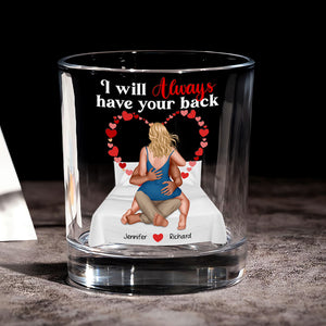 Personalized Gifts For Couple Round Whiskey Glass 01qhqn150125hh - Whiskey Glass - GoDuckee