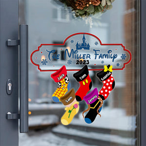 Family Socks, Personalized 03NATN231023 Decal - Home Decor - GoDuckee