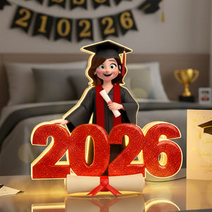 2026 Grad Acrylic Light Box - Personalized Gifts For Graduates 02namg301025 - Light Box - GoDuckee