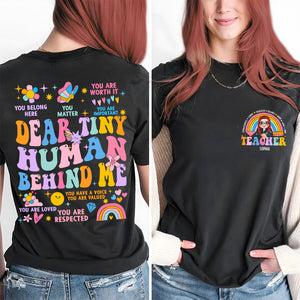 Personalized Gifts For Teacher Shirt 02NADT220624HH Rainbows - Shirts - GoDuckee