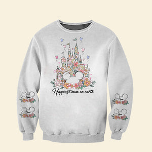 Magical Floral Mouse Shirt - Personalized Gifts For Mom 03QHQN030425 - AOP Products - GoDuckee