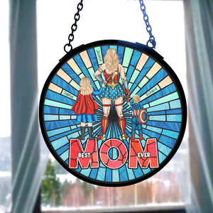 Personalized Gifts For Mom Stained Glass Sunburst 04qhqn120225pa - Ornament - GoDuckee