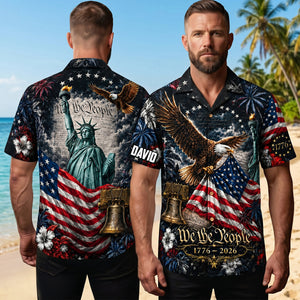 USA 250 Years of Freedom Hawaiian Shirt - Personalized Gifts 04totn100626
