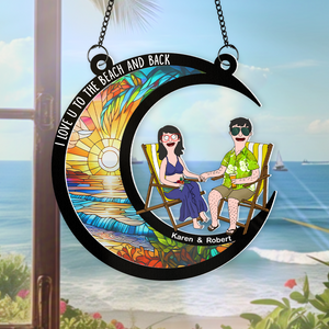 Personalized Gifts For Couple Window Hanging Suncatcher Ornament 03topu110225hg - Ornament - GoDuckee
