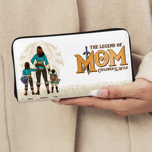 Personalized Gifts For Mom Twill Faux Leather Wallet The Legend Of Mom 03HUDT280325HG - Leather Wallet - GoDuckee